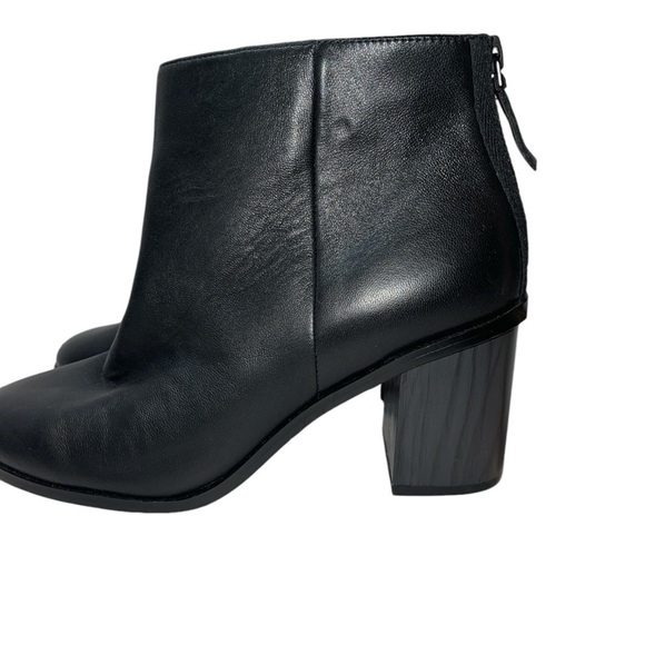 Splendid Women's Boots Size 8.5M Black Leather Upper Ankle Back Zip "Magnolia" - Picture 4 of 8